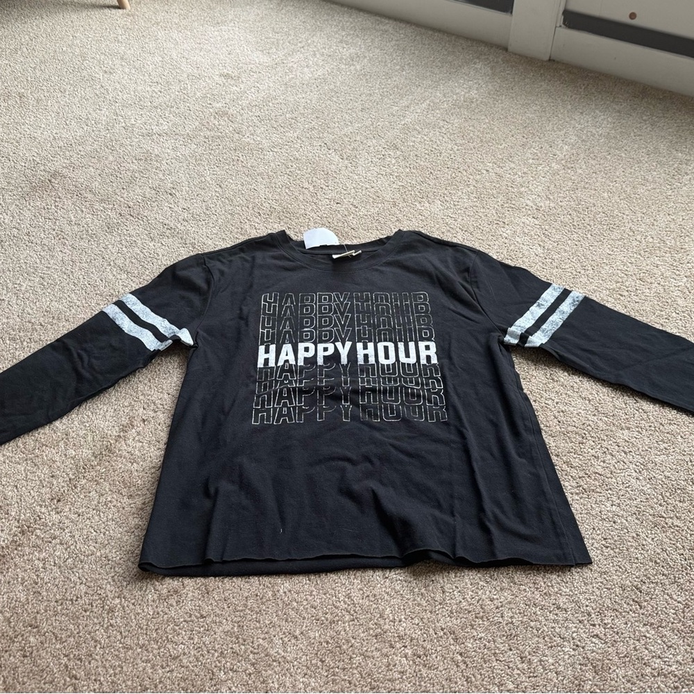 NWT Happy Hour Long Sleeve T